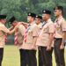 Penganugerahan Tanda Penghargaan Gerakan Pramuka Dan Penyematan Tanda Peserta Warnai Upacara