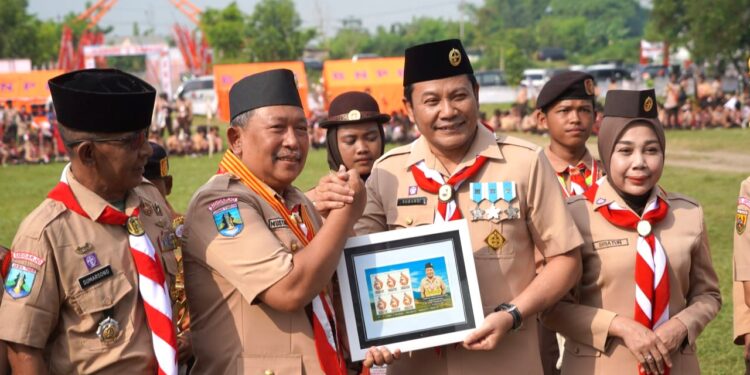 Bupati Sidoarjo Pimpin Upacara Hari Pramuka ke-64 Tahun 2025 dan Buka Jambore Cabang Sidoarjo Dengan Sangat Meriah