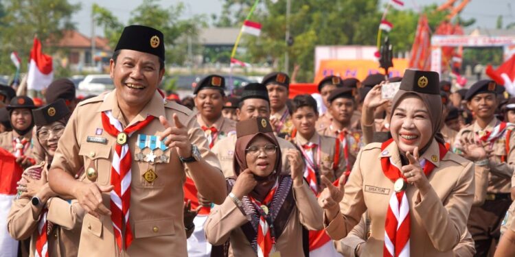 Bupati Sidoarjo Pimpin Upacara Hari Pramuka ke-64 Tahun 2025 dan Buka Jambore Cabang Sidoarjo Dengan Sangat Meriah