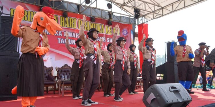 Bupati Sidoarjo Pimpin Upacara Hari Pramuka ke-64 Tahun 2025 dan Buka Jambore Cabang Sidoarjo Dengan Sangat Meriah