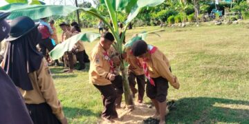 Bulan Bakti Pramuka Di Pangkalan Sd N 2 Krangganharjo Toroh Dengan Tanam Pisang