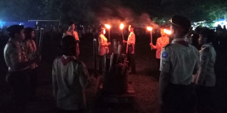 Upacara Renungan dan Ulang Janji Peringati Hari Pramuka ke-64 di Kota Pekalongan