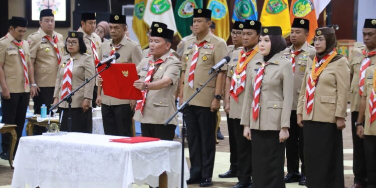 Pelantikan Kamabida, Anggota Mabida, Kakwarda, Pengurus Kwarda Kalteng dan 14 Kamabicab se-Kalteng Dirangkai dengan Upacara Hari Pramuka ke-64