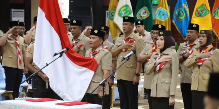 Pelantikan Kamabida, Anggota Mabida, Kakwarda, Pengurus Kwarda Kalteng dan 14 Kamabicab se-Kalteng Dirangkai dengan Upacara Hari Pramuka ke-64