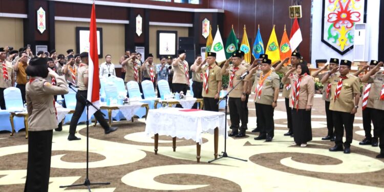 Pelantikan Kamabida, Anggota Mabida, Kakwarda, Pengurus Kwarda Kalteng dan 14 Kamabicab se-Kalteng Dirangkai dengan Upacara Hari Pramuka ke-64