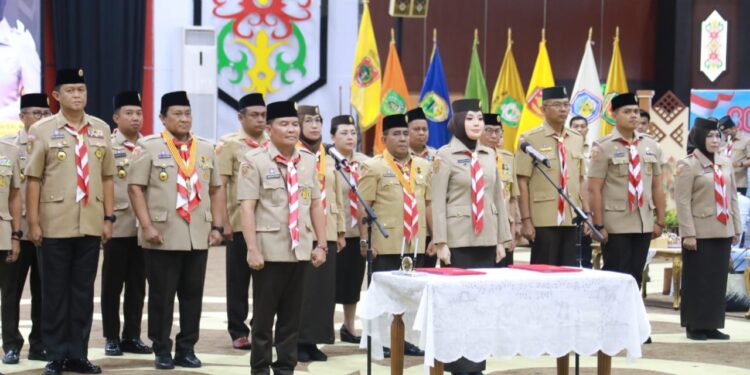 Pelantikan Kamabida, Anggota Mabida, Kakwarda, Pengurus Kwarda Kalteng dan 14 Kamabicab se-Kalteng Dirangkai dengan Upacara Hari Pramuka ke-64