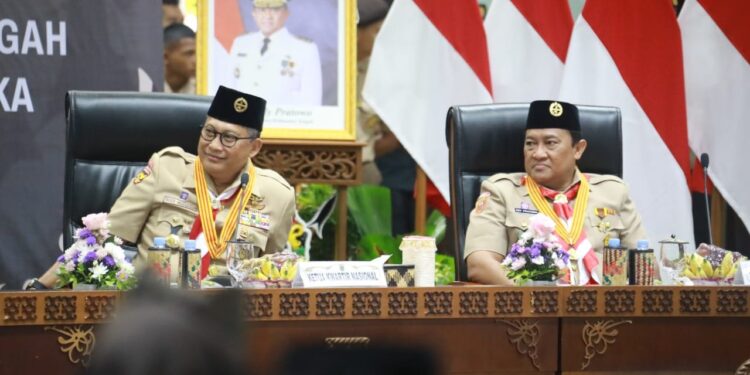 Pelantikan Kamabida, Anggota Mabida, Kakwarda, Pengurus Kwarda Kalteng dan 14 Kamabicab se-Kalteng Dirangkai dengan Upacara Hari Pramuka ke-64