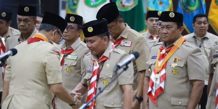 Pelantikan Kamabida, Anggota Mabida, Kakwarda, Pengurus Kwarda Kalteng dan 14 Kamabicab se-Kalteng Dirangkai dengan Upacara Hari Pramuka ke-64