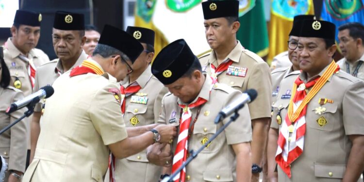 Pelantikan Kamabida, Anggota Mabida, Kakwarda, Pengurus Kwarda Kalteng dan 14 Kamabicab se-Kalteng Dirangkai dengan Upacara Hari Pramuka ke-64