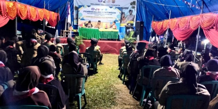 Pembekalan dan Pelepasan Kontingen Kwarran Kahu ikuti Jambore Pramuka Muslim Dunia 2025