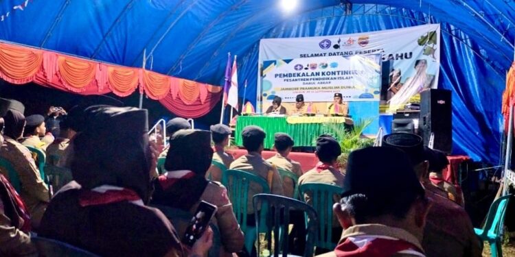 Pembekalan dan Pelepasan Kontingen Kwarran Kahu ikuti Jambore Pramuka Muslim Dunia 2025