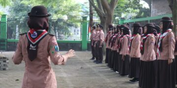 Siapkan Generasi Hebat, Pramuka MAN 4 Kediri Selenggarakan Gladi Tangguh