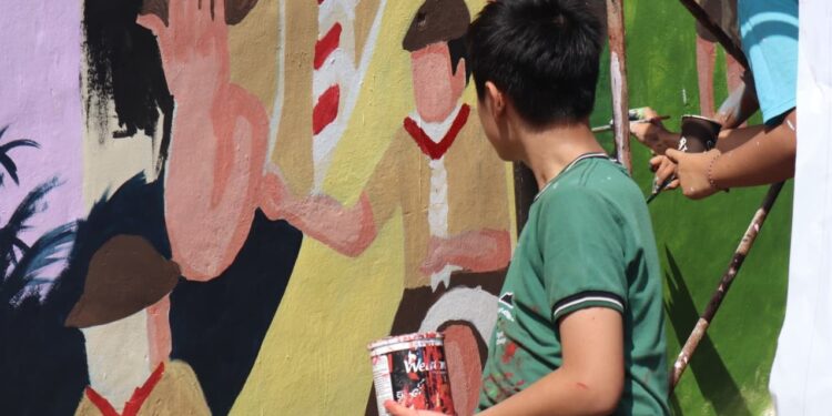 Kwarda Bali Gelar Mural Scout Competition Peringati Hari Pramuka ke-64