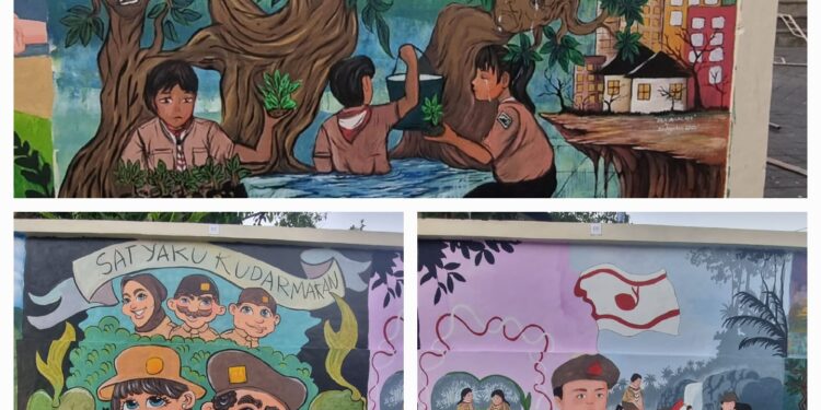 Kwarda Bali Gelar Mural Scout Competition Peringati Hari Pramuka ke-64