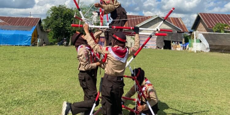 Merajut Kreativitas Pramuka Patimpeng: Lomba Pionering Menjadi Jembatan Ilmu dan Kebersamaan