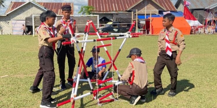 Merajut Kreativitas Pramuka Patimpeng: Lomba Pionering Menjadi Jembatan Ilmu dan Kebersamaan