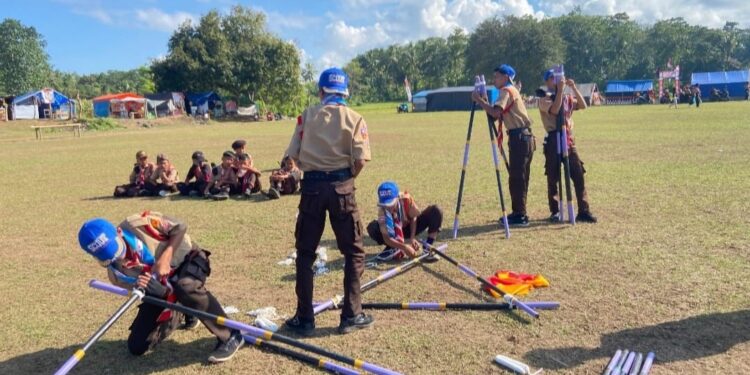 Merajut Kreativitas Pramuka Patimpeng: Lomba Pionering Menjadi Jembatan Ilmu dan Kebersamaan