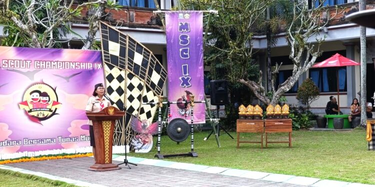 Semarak Pembukaan Malini Scout Championship IX di SMAN 1 Gianyar Wadah Prestasi dan Semangat Kebangsaan Generasi Muda