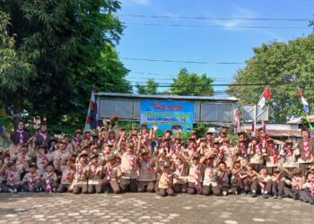 PERSARI SDN 4 Purwanegara Mewarnai Rangkaian Peringatan Hari Pramuka ke-64