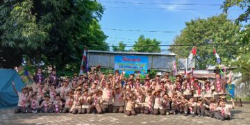 PERSARI SDN 4 Purwanegara Mewarnai Rangkaian Peringatan Hari Pramuka ke-64