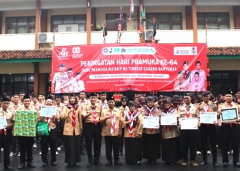 Hari Pramuka Sako Ma’arif NU Banyumas Ajak Giatkan Bulan Bakti