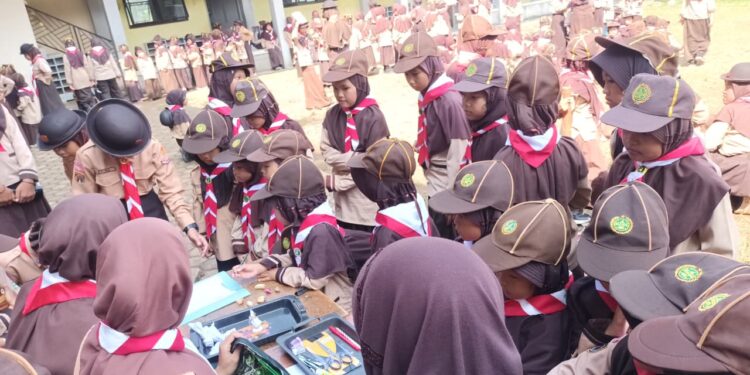 250 Anggota Perindukan MI Ma’arif NU 1 Dawuhan Wetan Antusias Ikut Kegiatan PERSARI
