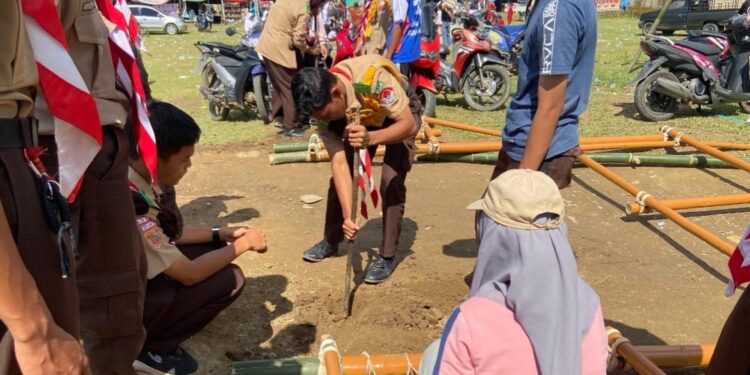 DKR Patimpeng, Tata dan Benahi Lokasi Perkemahan dan Lomba Kreativitas Pramuka Penggalang 2025