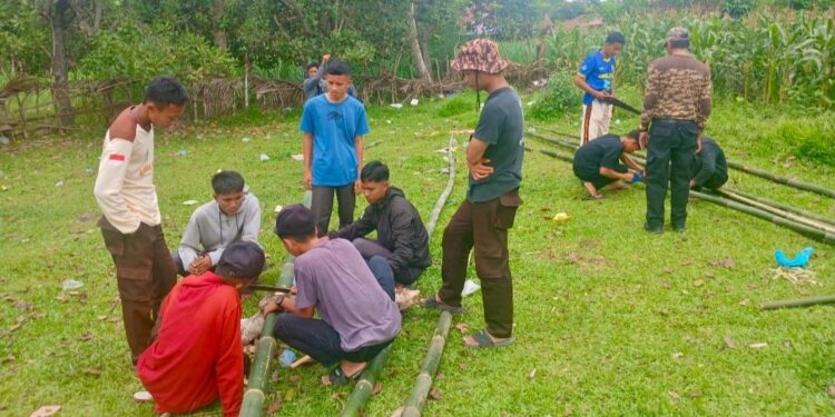 DKR Patimpeng, Tata dan Benahi Lokasi Perkemahan dan Lomba Kreativitas Pramuka Penggalang 2025