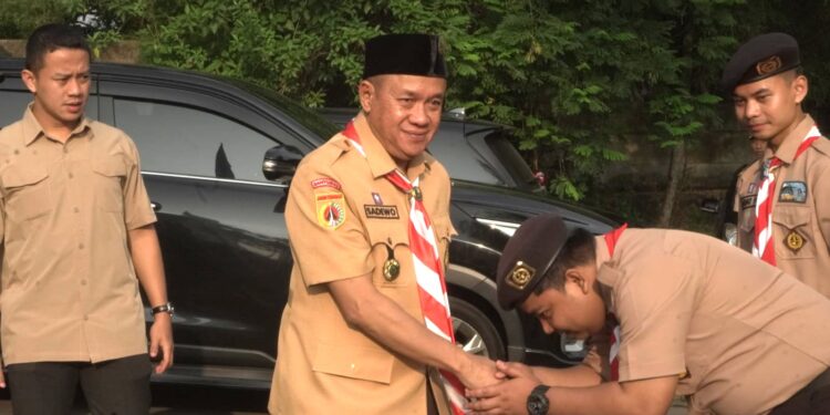 Bupati Banyumas Beri Motivasi Kontingen Banyumas di Raimuna Daerah XIII Jawa Tengah