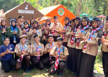 Ketua Kwarda Jawa Tengah Anjangsana di Tapak Tenda Karanganyar