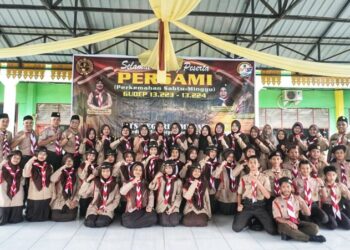 MTs Negeri 2 Medan Gelar Persami, Api Unggun Jadi Puncak Kebersamaan.