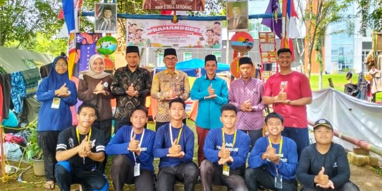Bangun Karakter dan Kepemimpinan, Pramuka MAN 2 Deli Serdang Ikuti Perkemahan Wirakarya Madrasah di UIN Sumut