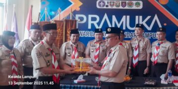 Kwarda Lampung Lakukan Visitasi ke Kwarcab Kota Bandar Lampung dalam Rangka Penilaian Kwarcab Tergiat 2025