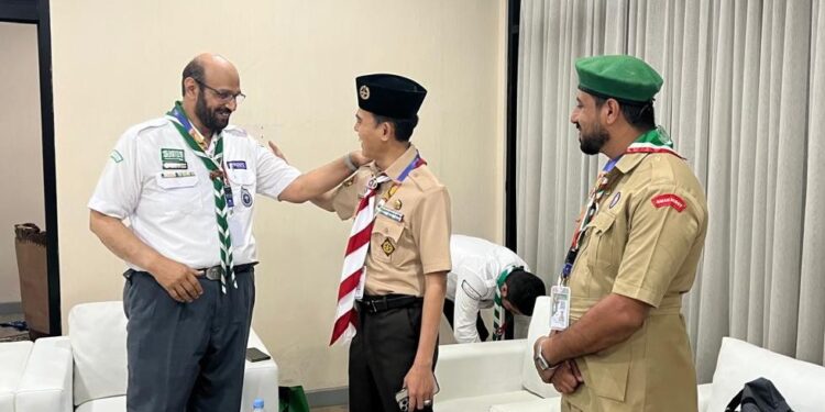 Waka Kwarnas Lakukan Pertemuan Dengan Pimpinan Kontingen WMSJ 2025 Jelang Penutupan