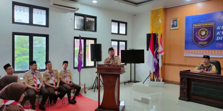 Buka Kursus Pengelola Gugus Depan, Ini pesan Ketua Kwarcab Kota Pekanbaru