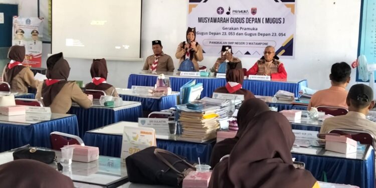 Pertama Kali, Pramuka SMP Negeri 3 Watampone Selenggarakan Musyawarah Gugus Depan