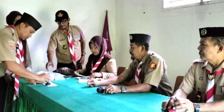 Dukung Digitalisasi Pramuka, Kwarran Patimpeng Gelar Bimtek Aplikasi “Ayo Pramuka”