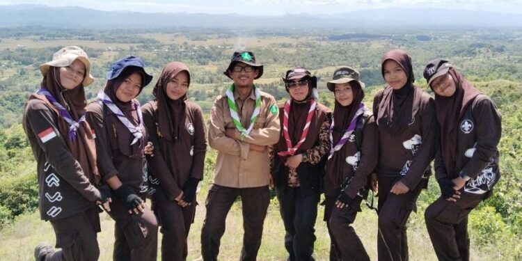 Puluhan Pramuka Penegak Patimpeng Berhasil Raih Brevet Wing Tapak Hitam