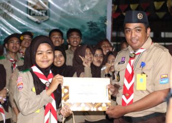 Gerakan Pramuka SMKN 1 Watampone Penerimaan Tamu Ambalan