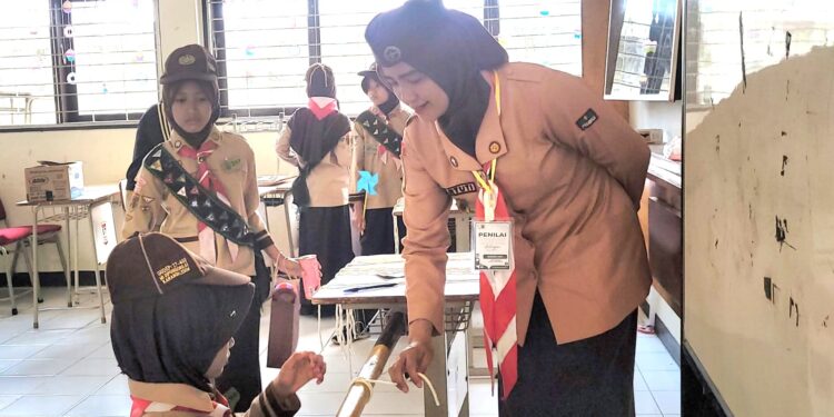 Ratusan Pramuka Kwarran Purwokerto Selatan Ikuti Ujian Pramuka Garuda