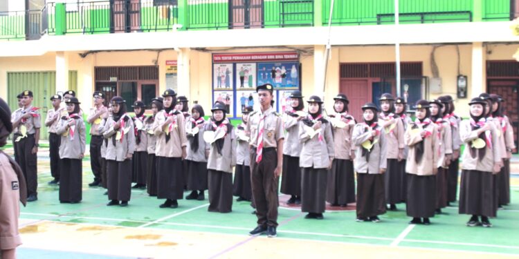 Upaya Regenerasi, Pramuka SMK Bina Teknika Cileungsi Adakan Giat PTA Tahun 2025