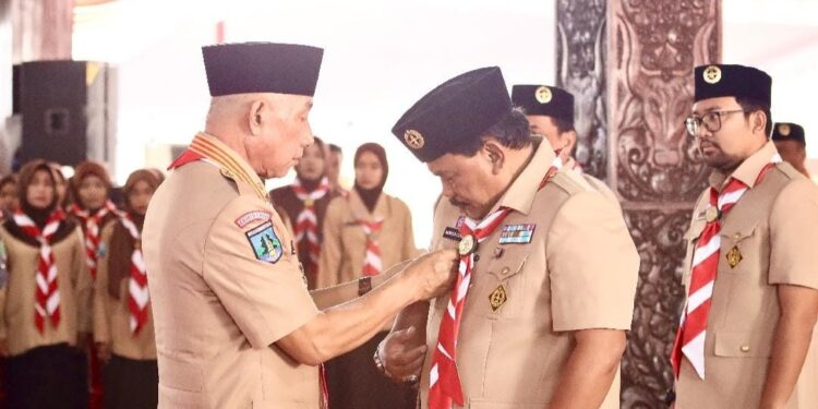 Ketua Kwarda Jatim Lantik Bupati Nganjuk sebagai Kamabicab Pramuka