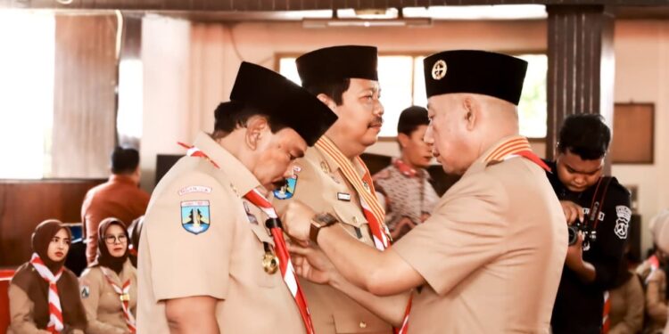 Ketua Kwarda Jatim Lantik Bupati Nganjuk sebagai Kamabicab Pramuka