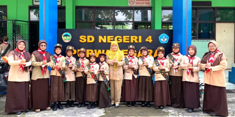 Membentuk Generasi Teladan, SDN 4 Purwanegara Kirim 15 Siswa Capai Pramuka Garuda