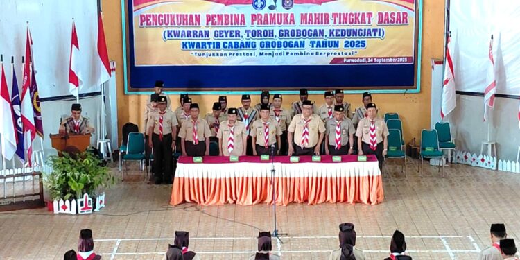 Kwarcab Grobogan Mengukuhkan Ratusan Pembina Mahir Tingkat Dasar Golongan Siaga Dan Penggalang