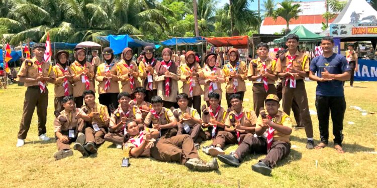 Pramuka SMA Negeri 1 Kuta Makmur Raih Juara 3 Lomba Desain Logo di COMPAGA XIV Kwartir Ranting Samudra