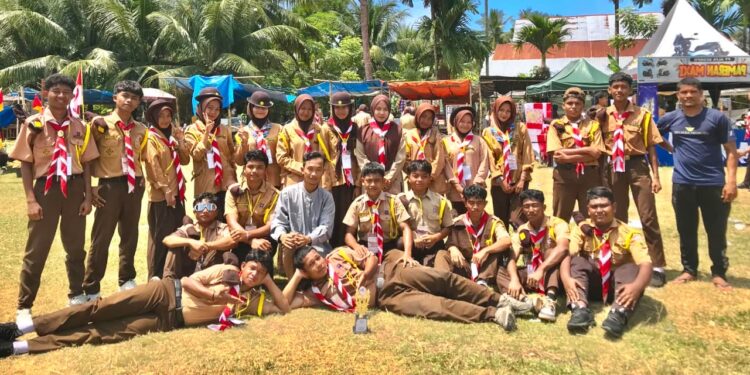 Pramuka SMA Negeri 1 Kuta Makmur Raih Juara 3 Lomba Desain Logo di COMPAGA XIV Kwartir Ranting Samudra