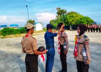 Sukses, Saka Bahari Cabang Bone Laksanakan Penerimaan Anggota Baru