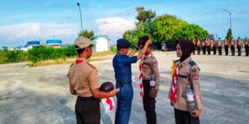 Sukses, Saka Bahari Cabang Bone Laksanakan Penerimaan Anggota Baru