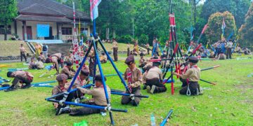 Dorong Lahirnya Anggota Pramuka Yang Berani Dan Tangguh Melalui Jambore Ranting Kutasari
